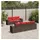 vidaXL Gartensofa-Set 8-tlg. braun Polyrattan