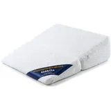 Keilkissen für Bett und Sofa 64x62 cm - Reflux Kissen & Matratzenkeil für Erwachsene – Bettkeil Lesekissen Rückenkissen Kopfteil Betterhöher – Venenkissen Beinkissen Bezug waschbar Oeko-Tex