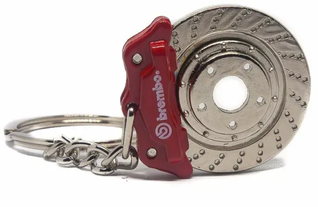 Schlüsselanhänger Bremssattel - rot