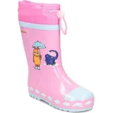 Playshoes Gummistiefel aus Naturkautschuk, trendige Unisex Regenstiefel mit Reflektoren, Die Maus Elefant, 28/29 EU