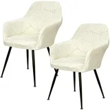 Betylifoy Stuhlhussen 2er Set Stuhlhussen mit Armlehne Stretch Stuhlbezug Abnehmbare Waschbar Stuhl Bezug Stuhlbezüge für Esszimmer Restaurant Bürostuhl (2, Beige, Universal)