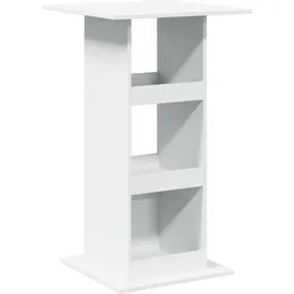vidaXL Bartisch mit Ablagen 60 x 60 x 102 cm Weiß