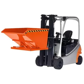 R+R INDUSTRIETECHNIK Muldenkipper Stahl 1200x1450x780 mm Reinorange