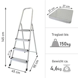Lemodo Trittleiter 4 Stufen