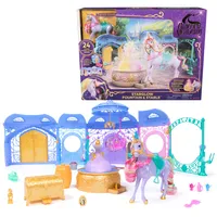 Spin Master Unicorn Academy - Stall Spielset 90 cm mit Licht- und Soundeffekten