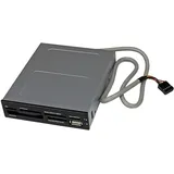 Startech StarTech.com Interner USB 2.0 Kartenleser 3,5" (8,9cm) - 22-in-1 Front Panel Card Reader - Multi Speicherkartenleser für SD / CF / MMC