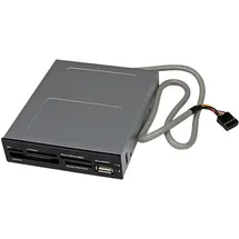 Startech StarTech.com Interner USB 2.0 Kartenleser 3,5" (8,9cm) - 22-in-1 Front Panel Card Reader - Multi Speicherkartenleser für SD / CF / MMC