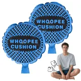 Eniyou 2 Pcs Furzkissen Pupskissen Furzkissen Witzig Und Lebhaft Ideal für Den 1. April Halloween Geburtstagsfeiern Sommercamps Und Viele Andere Anlässe Blau 10,5cm