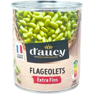 d'aucy Flageolets Grüne Bohnenkerne Extra Fein – 400g Dose, zart und vielseitig