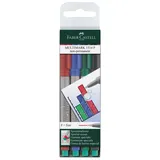 Faber-Castell MULTIMARK Folienstifte-Set farbsortiert non-permanent 4 St.
