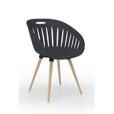 TOPSTAR 2er-Set Besucherstuhl T2023 43 x 43 x 108 cm grau
