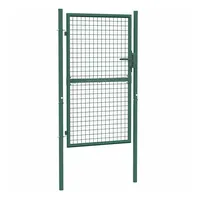 vidaXL Zauntor Stahl 100x150 cm Grün