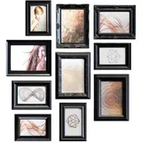 Nielsen Design Nielsen 10er Ornament Set schwarz Kunststoff 8999325