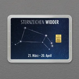 MünzManufaktur Goldbarren Sternzeichen Widder