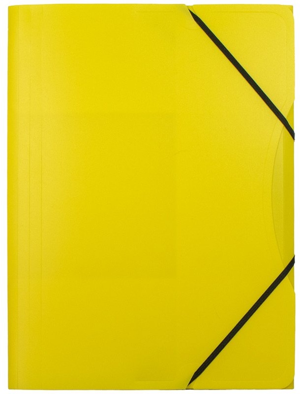 Sammelmappe/ Eckspanner für A4, aus Kunststoff gelb