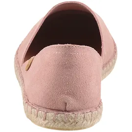 Verbenas Espadrille VERBENAS "CARMEN SERRAJE", Damen, Gr. 40, rosa (altrosa), Veloursleder, Schuhe Espadrille, Schlupfschuh, Sommerschuh, Loafer mit typischem Jute-Rahmen