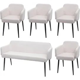 MCW Esszimmer-Set creme-weiß