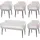 MCW Esszimmer-Set creme-weiß