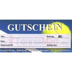 Gutschein 80,- Euro