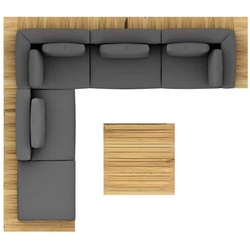 solpuri Set Plateau Arrangement F - inkl. Kissen, Farbe im unteren Bereich wählbar