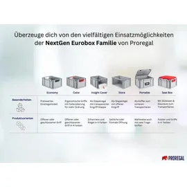 Proregal Eurobox NextGen Economy 32 x 30 x 40 cm 4-tlg. grau