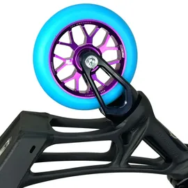 Fantic26 Spy7 Stunt-Scooter Rolle 110mm Abec11 Lila/Pu Türkis