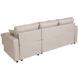 Mendler Eckcouch 4-sitzig Beige