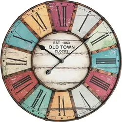 TFA 60.3021 Vintage Old Town XXL Design Wanduhr