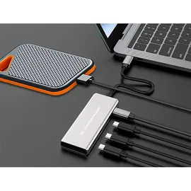 Conceptronic HUBBIES16G 4-Port USB 3.2 Gen-2 Hub, 10Gbps, USB-C x 4, 100W USB PD