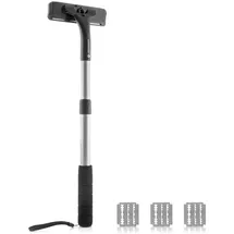 InnovaGoods Körperrasierer mit ausziehbarem Aluminiumgriff + 3 Klingen