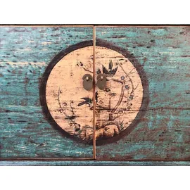 opium outlet Möbel Kommode Schrank Sideboard Hochzeitsschrank "Aurora" 34372-8 smaragd-grün asiatisch chinesisch orientalisch