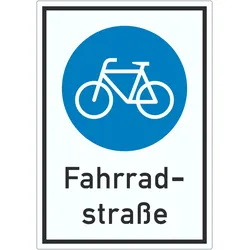 Aufkleber Fahrradstraße A9 (37x52mm)