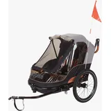 Bobike 2-in-1-Kinderanhänger grau