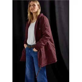STREET ONE Langer Blouson mit Kapuze - Rot