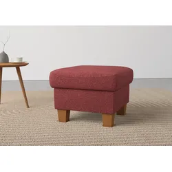 Stauraumhocker HOME AFFAIRE "Caldera", lila (chianti), B:58cm H:48cm T:58cm, 100% Polyester, Hocker, Stauraum, auch in Easy Care-Bezug für einfaches Reinigen mit Wasser