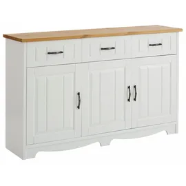 OTTO home Trinidad 148 x 89 x 37 cm Gelb / Weiß