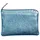 Clairefontaine 410124C Schlampermäppchen Miror, aus Lammleder, Flach, 23 x 16cm, 1 Stück, Türkis