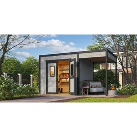 Weka Gartenhaus-Anbaudach Felix/Fynn 2 150 x 250 cm Grau