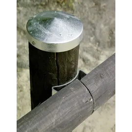 GAH Alberts Pfostenkappe für Holzpfosten rund 100 mm Stahl feuerverzinkt