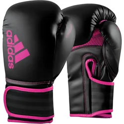 Boxhandschuhe ADIDAS PERFORMANCE "Hybrid 80" Gr. 10, pink (pink, schwarz), Boxhandschuhe, 10 10 oz, Kunstleder