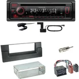 Kenwood KDC-BT450DAB Bluetooth DAB CD Einbauset für BMW 5er E39 bis 09/2000