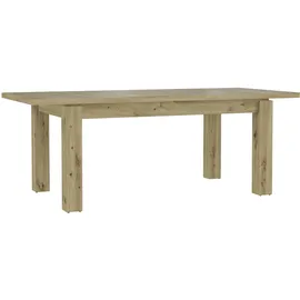 Forte Esstisch mit Auszug Farida 160/206 x 90 cm Holzoptik Braun Eiche