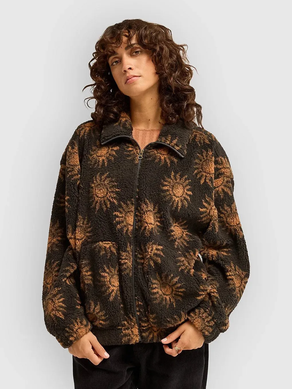 Billabong First Light Fleecejacke black sands Gr. L