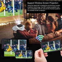 Handyprojektor Tragbarer Mini Beamer Full HD 1080P Für Smartphone Tablet DE NED