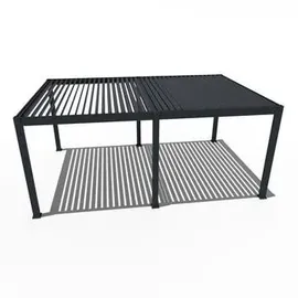 Weide Pergola Deluxe Plus 4 x 6 m grau