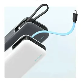 OEM Powerbank mit integriertem Usb-c-kabel, – Weiß