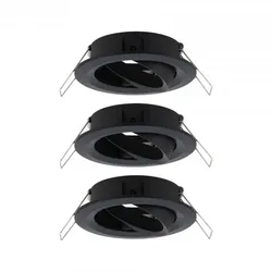 PAULMANN Einbauleuchte Choose Spot schwenkbar, Montageschelle, Schwarz, Aluminiu