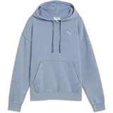 Puma Hoodie Essentials Elevated Relaxed Wash Cool Blue XS