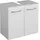 Saphir Waschbeckenunterschrank 2 Türen 60 x 53 x 33 cm Weiß Hochglanz