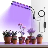 Jubor Pflanzenlampe LED Wand, Vollspektrum Pflanzenlicht mit Wandhalterung, Pflanzenleuchte LED mit 3 Farbmodi Dimmbare und 10 Helligkeit, Pflanzenwachstum Lichter mit Auto Timer für Pflanzen Gemüse